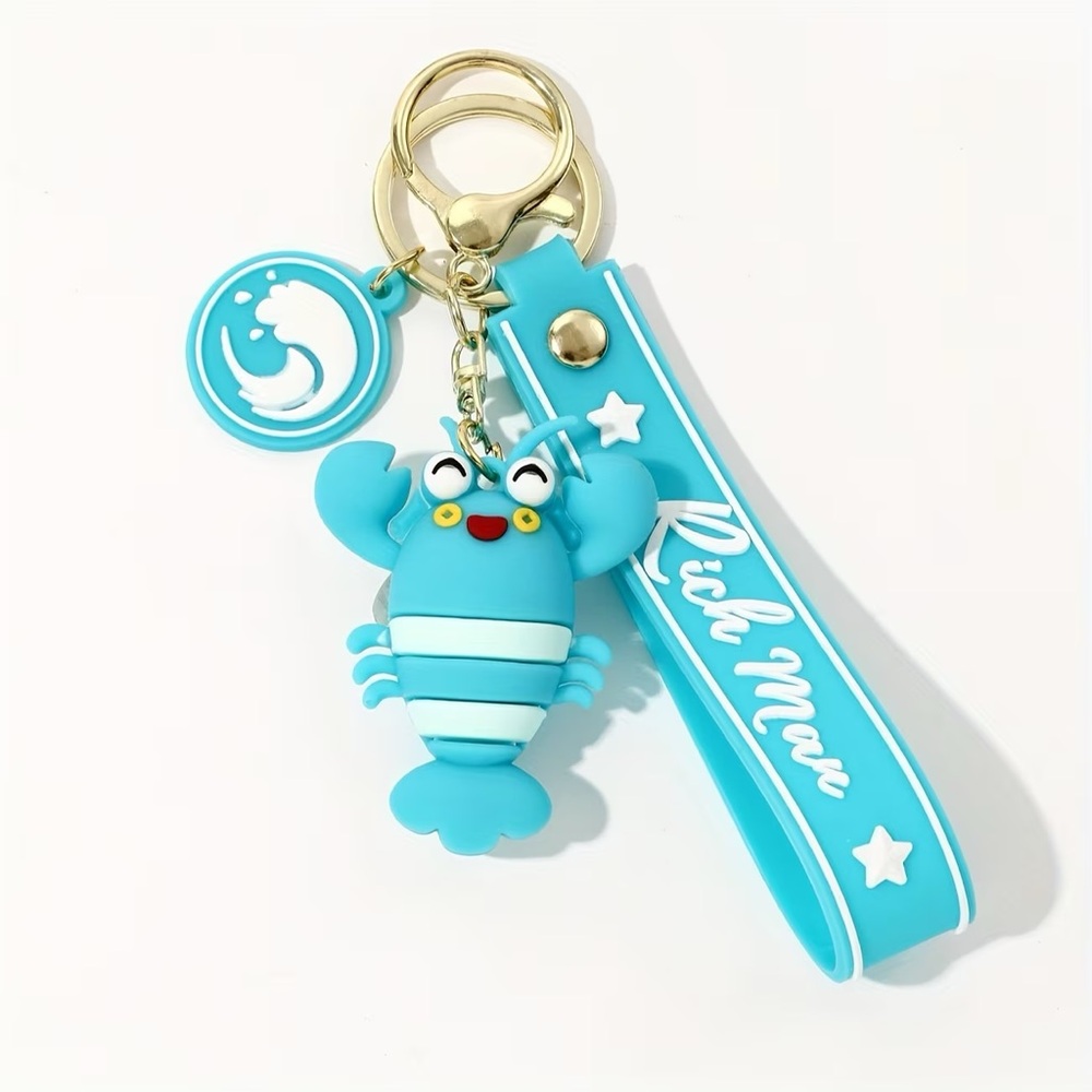 Blue Lobster Keychain - Picture 4 of 7